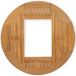 vidaXL Blat de masă pentru lada de bere, 70 cm, lemn de tec vidaXL Blat de masă pentru lada de bere, 70 cm, lemn de tec