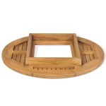vidaXL Blat de masă pentru lada de bere, 70 cm, lemn de tec vidaXL Blat de masă pentru lada de bere, 70 cm, lemn de tec