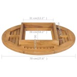 vidaXL Blat de masă pentru lada de bere, 70 cm, lemn de tec vidaXL Blat de masă pentru lada de bere, 70 cm, lemn de tec