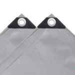 vidaXL Prelată, gri, 650 g/m², 4x5 m