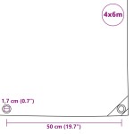 vidaXL Prelată 650 g/m² 4 x 6 m Verde vidaXL Prelată 650 g/m² 4 x 6 m Verde