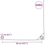 vidaXL Prelată 650 g/m² 4 x 8 m Verde vidaXL Prelată 650 g/m² 4 x 8 m Verde