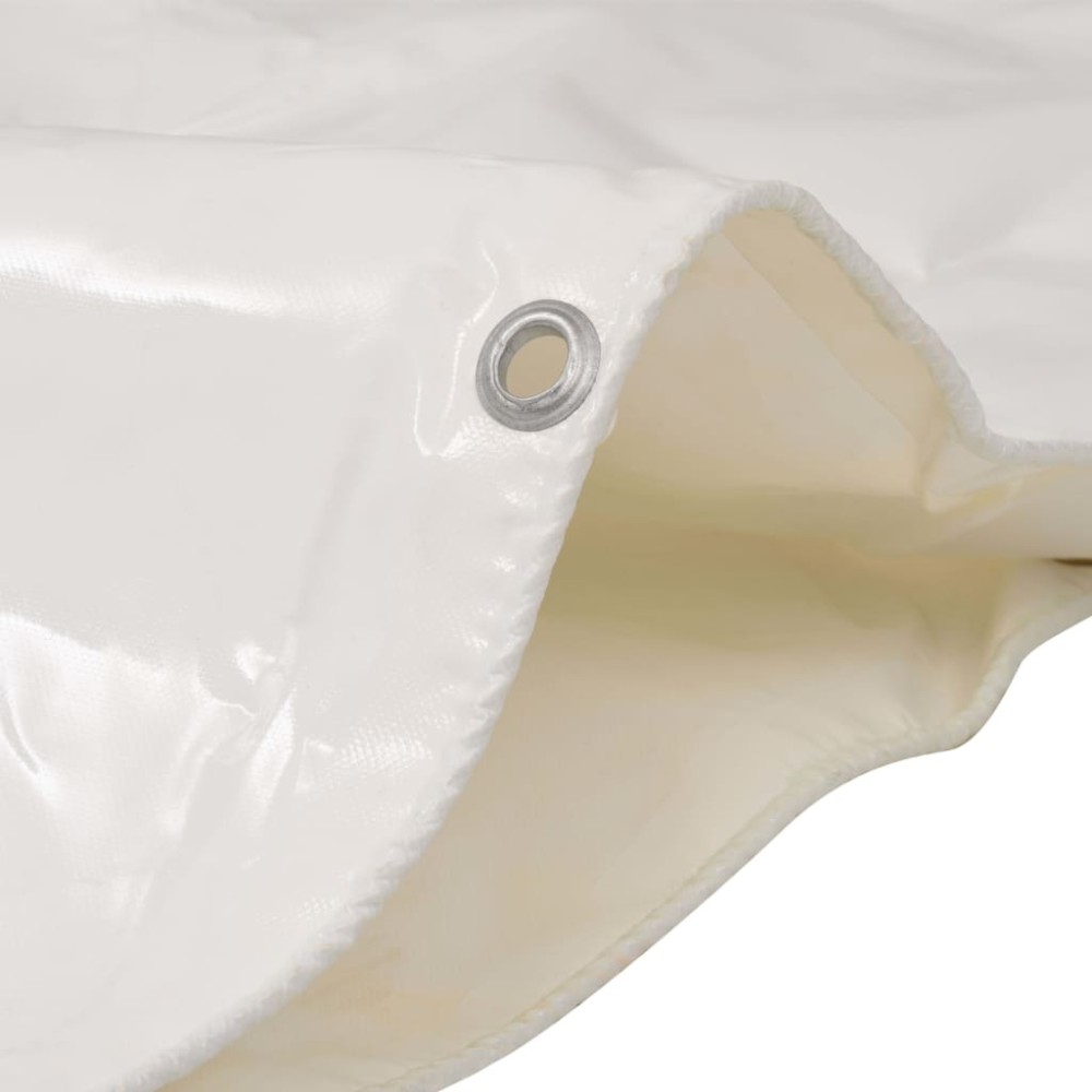 vidaXL Prelată 650 g/m² 3 x 3 m Alb