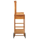 vidaXL Cărucior bucătărie grădină, 92x43,5x141,5 cm, lemn de acacia vidaXL Cărucior bucătărie grădină, 92x43,5x141,5 cm, lemn de acacia