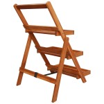 vidaXL Suport de plante, 3 niveluri, 50x63x80 cm, lemn masiv de acacia vidaXL Suport de plante, 3 niveluri, 50x63x80 cm, lemn masiv de acacia