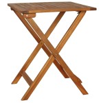 vidaXL Set bistro pliabil cu perne, 3 piese, lemn masiv de acacia vidaXL Set bistro pliabil cu perne, 3 piese, lemn masiv de acacia