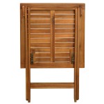 vidaXL Set bistro pliabil cu perne, 3 piese, lemn masiv de acacia vidaXL Set bistro pliabil cu perne, 3 piese, lemn masiv de acacia