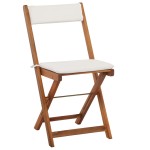 vidaXL Set bistro pliabil cu perne, 3 piese, lemn masiv de acacia vidaXL Set bistro pliabil cu perne, 3 piese, lemn masiv de acacia