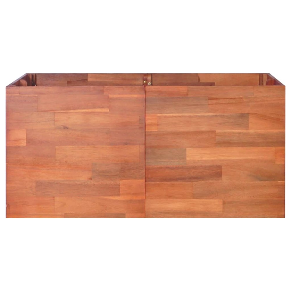 vidaXL Strat înălțat de grădină, 100 x 100 x 50 cm, lemn de acacia