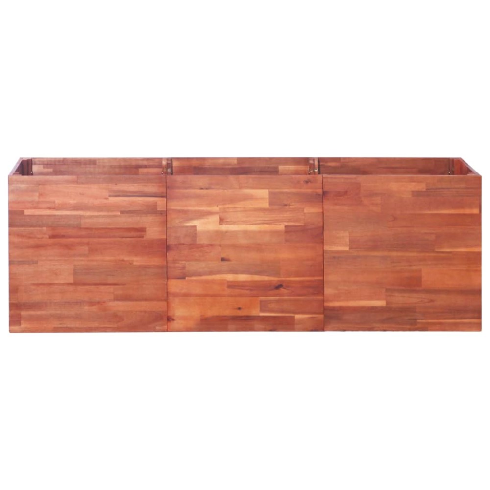 vidaXL Strat înălțat de grădină, 150 x 50 x 50 cm, lemn de acacia