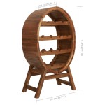 vidaXL Suport sticle de vin, 13 sticle, lemn masiv de acacia vidaXL Suport sticle de vin, 13 sticle, lemn masiv de acacia