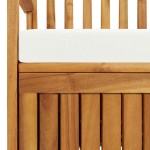 vidaXL Bancă de depozitare grădină 120x63x84 cm lemn masiv salcâm XL vidaXL Bancă de depozitare grădină 120x63x84 cm lemn masiv salcâm XL