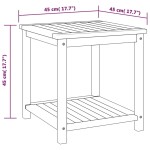 vidaXL Masă laterală, 45x45x45 cm, lemn solid de salcâm vidaXL Masă laterală, 45x45x45 cm, lemn solid de salcâm