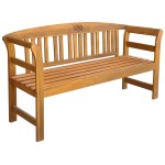 vidaXL Bancă de grădină, 157 cm, lemn masiv de acacia vidaXL Bancă de grădină, 157 cm, lemn masiv de acacia