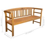 vidaXL Bancă de grădină, 157 cm, lemn masiv de acacia vidaXL Bancă de grădină, 157 cm, lemn masiv de acacia