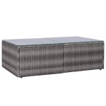 vidaXL Set mobilier de grădină cu perne, 8 piese, gri, poliratan vidaXL Set mobilier de grădină cu perne, 8 piese, gri, poliratan