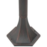 vidaXL Stâlp iluminare grădină, 6 buc., bronz, 110 cm, aluminiu, E27 vidaXL Stâlp iluminare grădină, 6 buc., bronz, 110 cm, aluminiu, E27