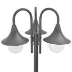 vidaXL Stâlp iluminare grădină, E27, 220 cm, aluminiu, 3 lămpi, bronz vidaXL Stâlp iluminare grădină, E27, 220 cm, aluminiu, 3 lămpi, bronz