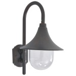 vidaXL Lampă de perete de grădină E27, bronz, 42 cm, aluminiu vidaXL Lampă de perete de grădină E27, bronz, 42 cm, aluminiu
