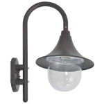 vidaXL Lampă de perete de grădină E27, bronz, 42 cm, aluminiu vidaXL Lampă de perete de grădină E27, bronz, 42 cm, aluminiu