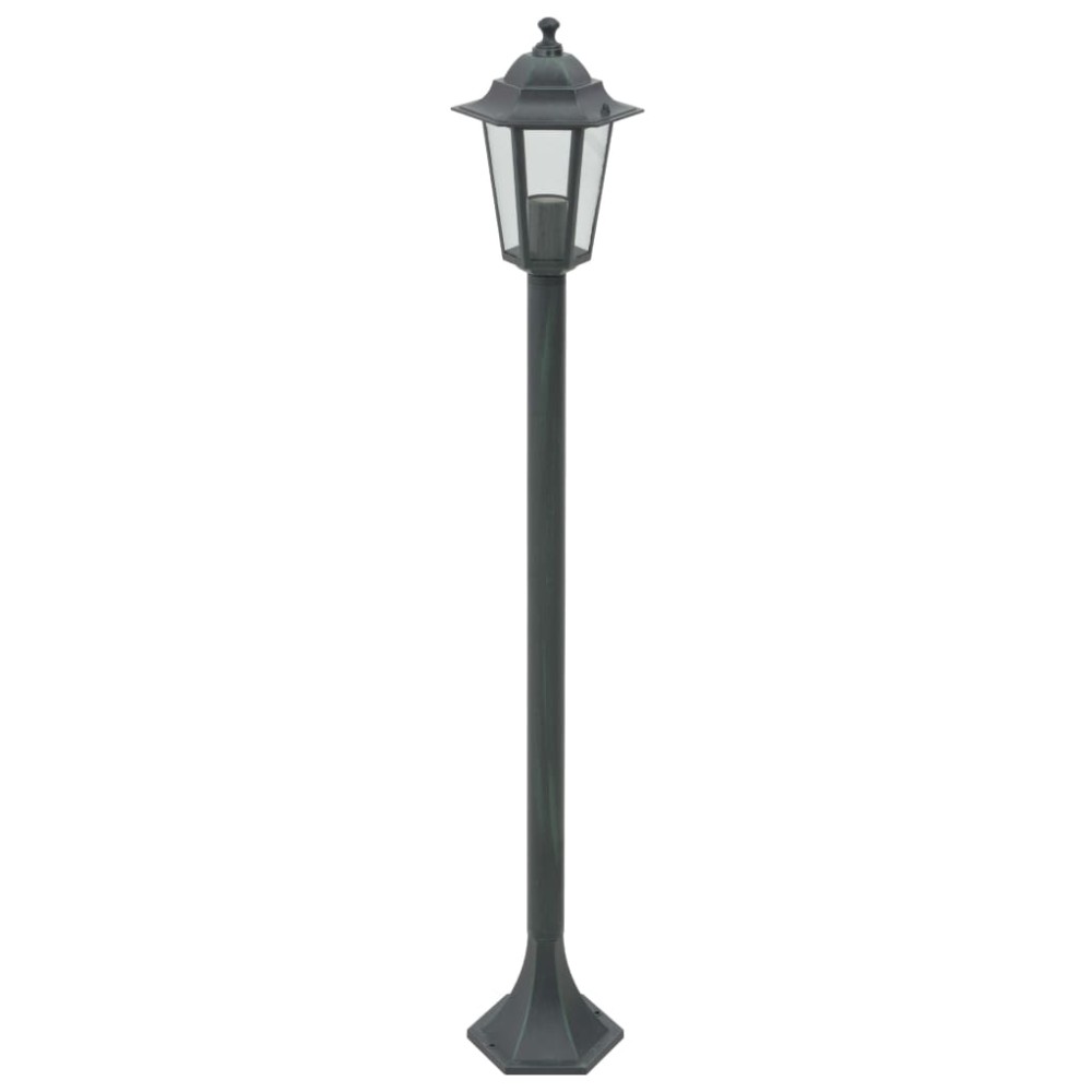 vidaXL Stâlp iluminare grădină 6 buc. E27 110 cm aluminiu verde închis