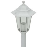 vidaXL Stâlp iluminare grădină, 6 buc., alb, 110 cm, aluminiu, E27 vidaXL Stâlp iluminare grădină, 6 buc., alb, 110 cm, aluminiu, E27