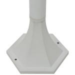 vidaXL Stâlp iluminare grădină, 6 buc., alb, 110 cm, aluminiu, E27 vidaXL Stâlp iluminare grădină, 6 buc., alb, 110 cm, aluminiu, E27