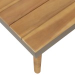 vidaXL Set mobilier grădină cu perne, 4 piese, maro, lemn acacia