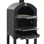 vidaXL Cuptor de pizza de exterior pe cărbuni piatră de copt vidaXL Cuptor de pizza de exterior pe cărbuni piatră de copt