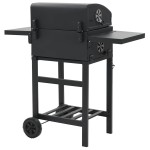 vidaXL Grătar barbecue cu cărbuni, raft inferior, negru vidaXL Grătar barbecue cu cărbuni, raft inferior, negru