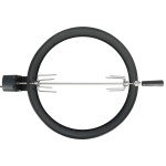 vidaXL Set de rotisor cu inel pentru grătar, negru, 57 cm vidaXL Set de rotisor cu inel pentru grătar, negru, 57 cm