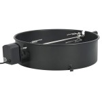 vidaXL Set de rotisor cu inel pentru grătar, negru, 57 cm vidaXL Set de rotisor cu inel pentru grătar, negru, 57 cm