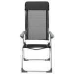 vidaXL Scaune de camping pliante, 4 buc., negru, aluminiu vidaXL Scaune de camping pliante, 4 buc., negru, aluminiu
