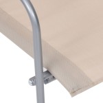 vidaXL Set mobilier de grădină, 4 piese, crem, oțel și textil