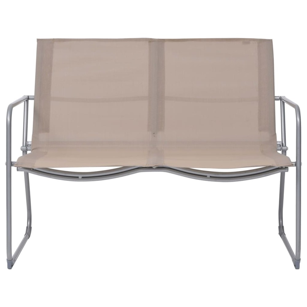 vidaXL Set mobilier de grădină, 4 piese, gri taupe, oțel și textil