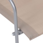 vidaXL Set mobilier de grădină, 4 piese, gri taupe, oțel și textil