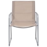 vidaXL Set mobilier de grădină, 4 piese, gri taupe, oțel și textil