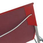 vidaXL Scaune de plajă pliabile, 2 buc., roșu, oțel și țesătură oxford vidaXL Scaune de plajă pliabile, 2 buc., roșu, oțel și țesătură oxford