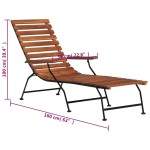 vidaXL Scaun de exterior pentru terasă, lemn masiv de acacia vidaXL Scaun de exterior pentru terasă, lemn masiv de acacia