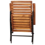 vidaXL Scaune de grădină rabatabile, 2 buc., lemn masiv de acacia vidaXL Scaune de grădină rabatabile, 2 buc., lemn masiv de acacia