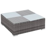 vidaXL Set mobilier de grădină cu perne, 8 piese, gri, poliratan vidaXL Set mobilier de grădină cu perne, 8 piese, gri, poliratan