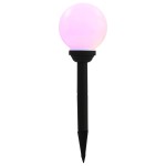 vidaXL Lămpi solare de exterior cu LED, 4 buc., 15 cm, RGB, sferic vidaXL Lămpi solare de exterior cu LED, 4 buc., 15 cm, RGB, sferic