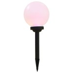 vidaXL Lămpi solare de exterior cu LED, 3 buc, 20 cm, RGB, sferic