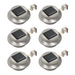 vidaXL Lămpi solare de exterior cu LED, 6 buc., alb, 12 cm, rotund vidaXL Lămpi solare de exterior cu LED, 6 buc., alb, 12 cm, rotund