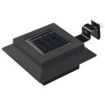 vidaXL Lămpi solare de exterior cu LED, 6 buc, negru, 12 cm, pătrat