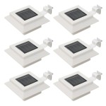 vidaXL Lămpi solare de exterior cu LED, 6 buc, alb, 12 cm, pătrat vidaXL Lămpi solare de exterior cu LED, 6 buc, alb, 12 cm, pătrat