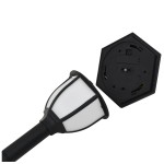 vidaXL Lămpi solare de exterior cu LED, 3 buc, negru