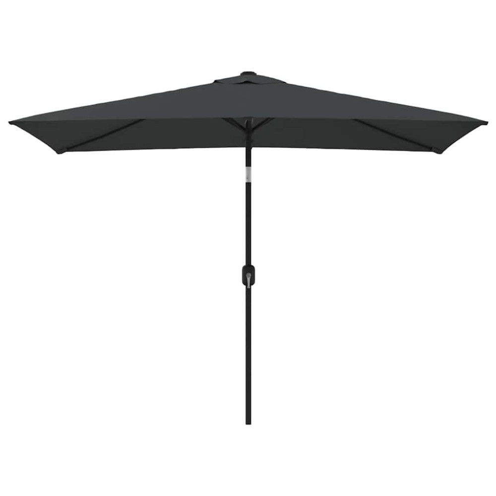 vidaXL Umbrelă de soare exterior, stâlp metal, antracit, 300x200 cm