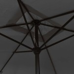vidaXL Umbrelă de soare exterior, stâlp metal, antracit, 300x200 cm vidaXL Umbrelă de soare exterior, stâlp metal, antracit, 300x200 cm