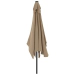 vidaXL Umbrelă de soare exterior, stâlp metalic, gri taupe, 300x200 cm vidaXL Umbrelă de soare exterior, stâlp metalic, gri taupe, 300x200 cm